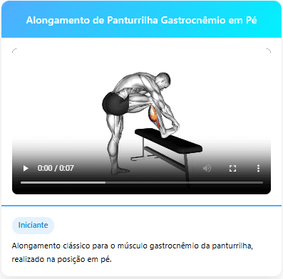 Alongamento de panturrilha